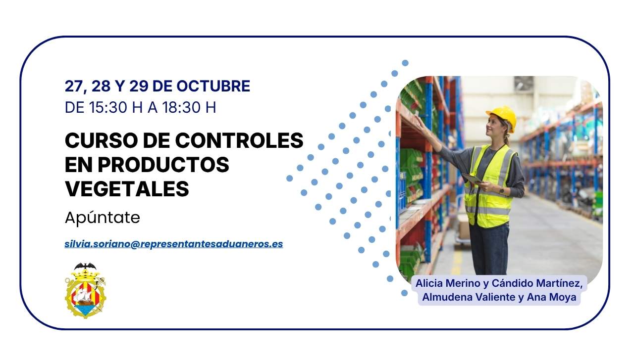 Curso sobre controles en productos vegetales